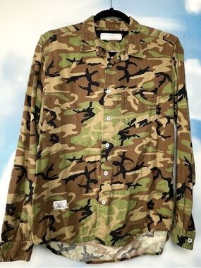 Black Chocoolate camo flannel button up shirt